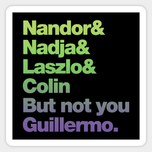 Not You Guillermo (Gradient) Sticker